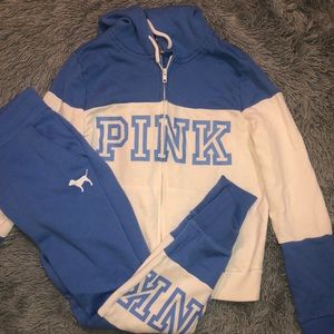PINK hoodie and matching joggers